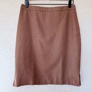 ELÁN Elegant Brown Women's Work Office Business Skirt Size